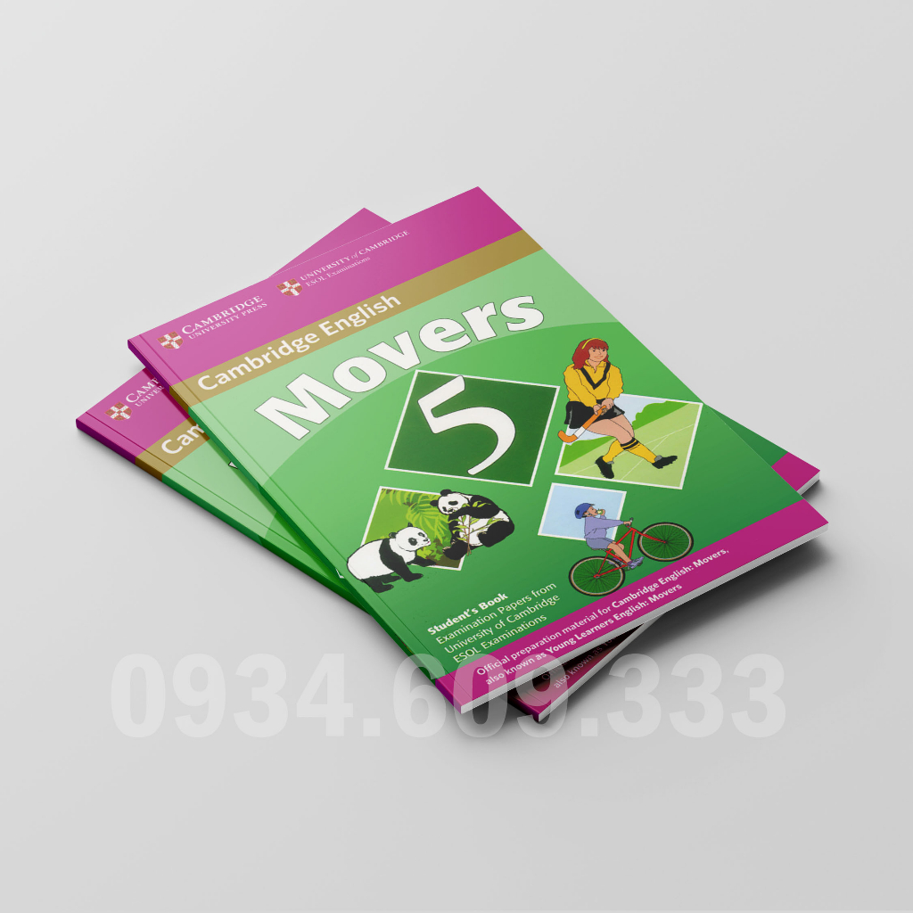 IN MÀU - Luyện tiếng Anh Cambridge English Movers 2017 tặng MP3 - Khổ A4