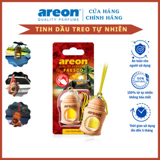 Tinh dầu tro khử mùi Ô tô AREON FRESCO TROPICANA Hương hoa quả Dịu nhẹ tươi mát
