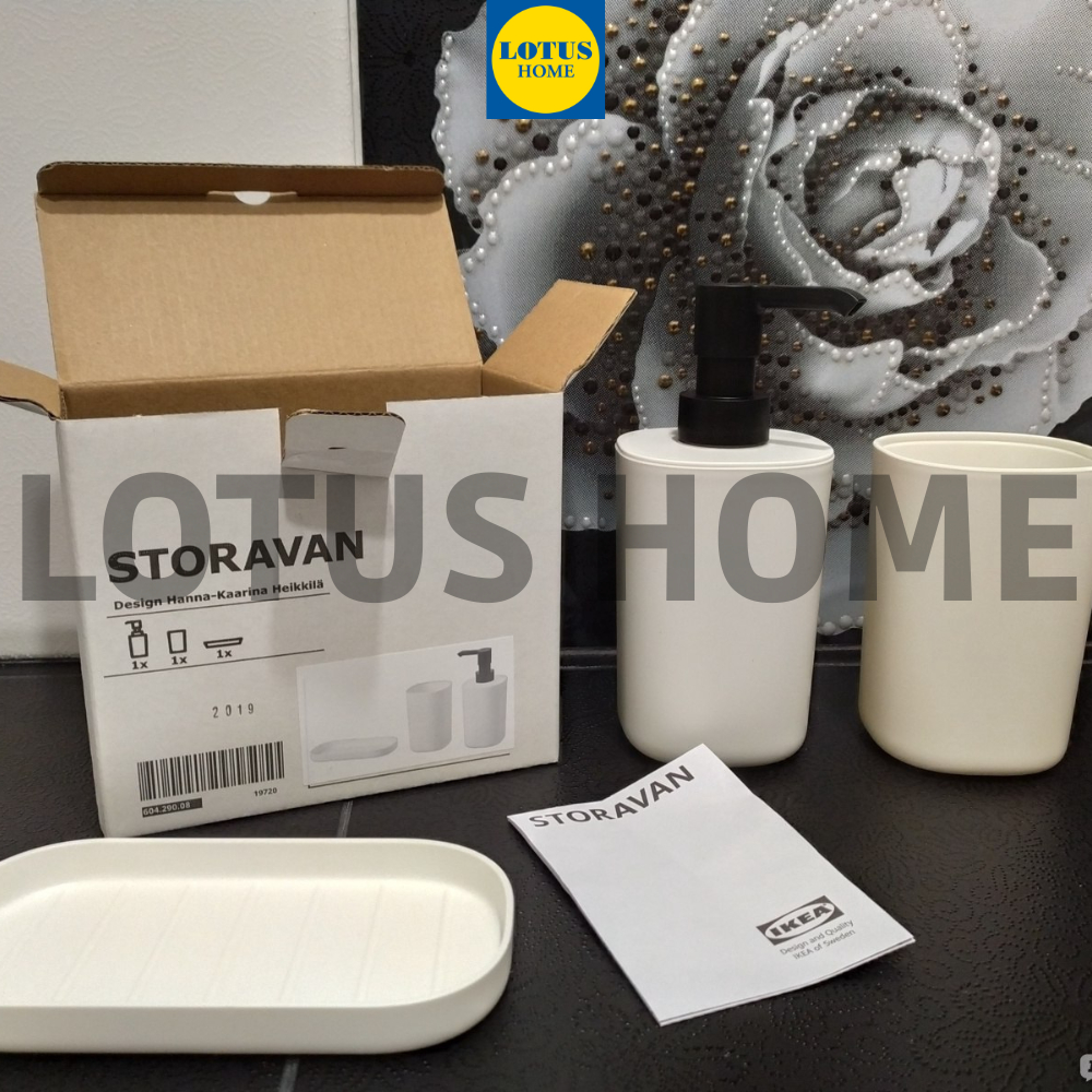 IKEA Bộ 3 phụ kiện nhà tắm Storavan IKEA