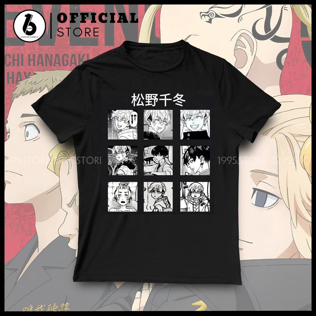 Áo thun Tokyo Revengers, Áo anime Haitani Rindou - Mikey Sano mẫu mới cực ngầu thoáng mát