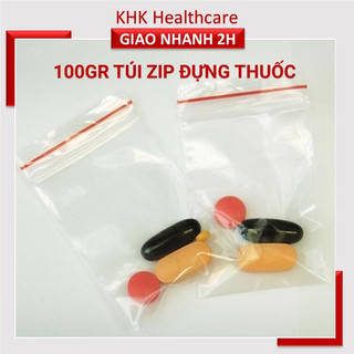 Túi zip đựng thuốc kích thước 6 x 10 (100gr)
