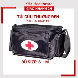 Túi cứu thương màu đen đúng chuẩn Bộ Y Tế đủ size S/M/L