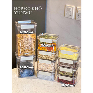 [SẴN SHIP][Rẻ vô địch] HỘP BẢO QUẢN LƯU TRỮ THỰC PHẨM HỘP ĐỒ KHÔ KÍN KHÍ NHỰA THỰC PHẨM TRONG SUỐT