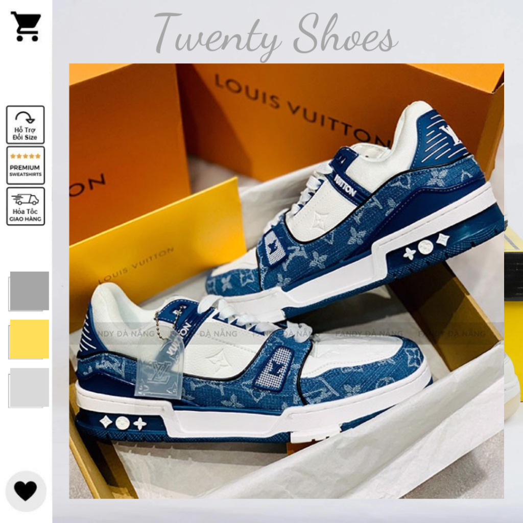 Giày LV Louis Vuitton, Giày Sneaker Nam Nữ Hàng Full Box Bill