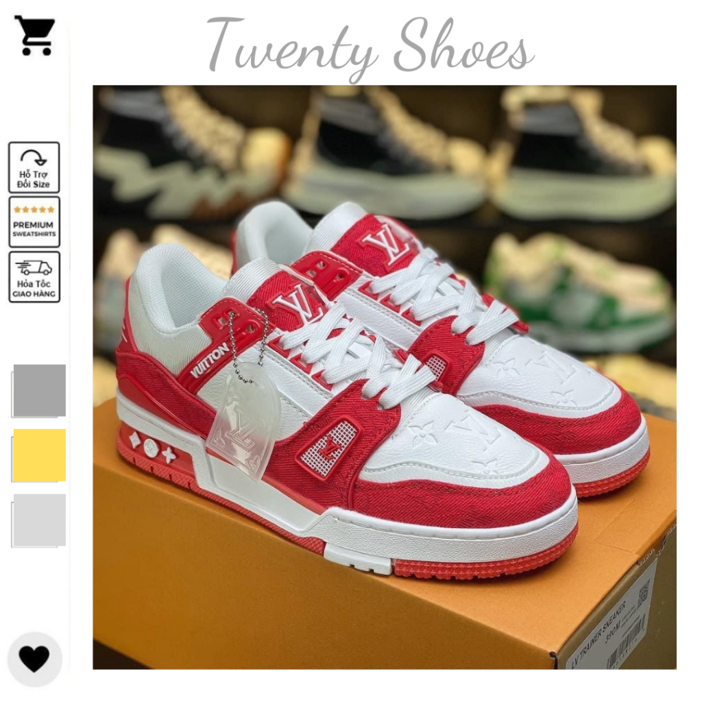 Giày LV Louis Vuitton, Giày Sneaker Nam Nữ Hàng Full Box Bill