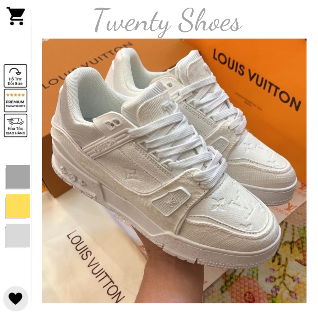 Giày LV Louis Vuitton, Giày Sneaker Nam Nữ Hàng Full Box Bill