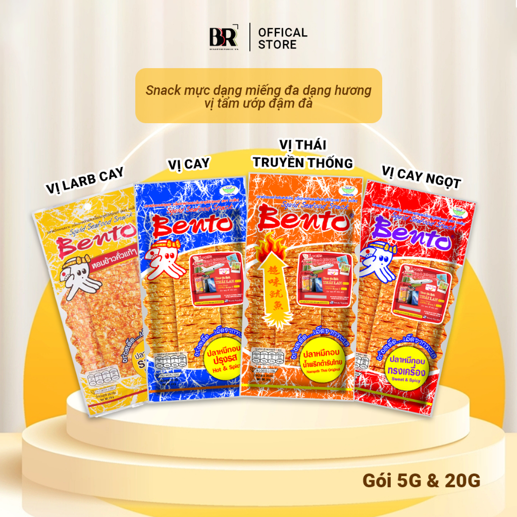 Snack Mực Tẩm Gia Vị Bento 4g