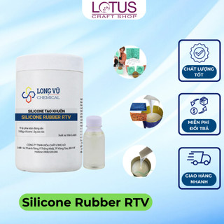 Silicone làm khuôn, silicone lỏng màu trắng sữa đổ khuôn chậu hình hoa, trái cây, chữ tặng kèm xúc tác