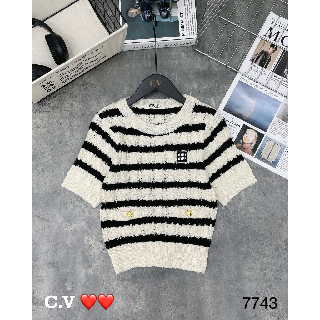 Áo crotop cộc tay len hàng QCL1