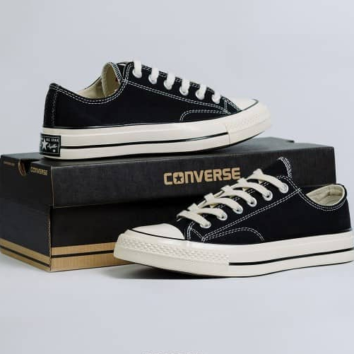 Giày Converse chính hãng bản 1970s, cổ thấp màu đen cho nam nữ Farins Store