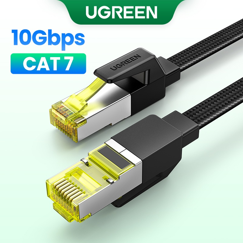Cáp mạng CAT7 Ugreen 10Gbps 600MHz cao cấp đầu đúc 8M, 10M, 15M, 20m