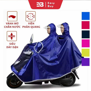 Áo mưa cánh dơi hai đầu phản quang có kính che mặt cao cấp-mp