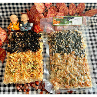 Cơm cháy chà bông chay mix 12 vị đủ loại ăn vặt chay gói 180g