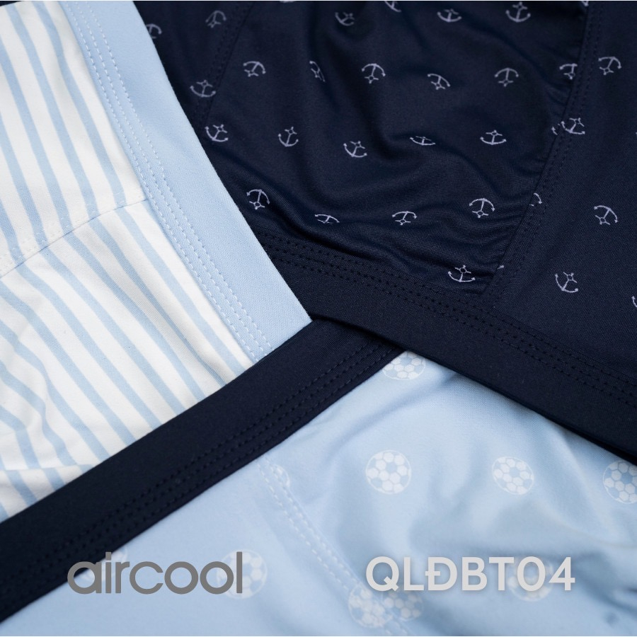 Quần lót bé trai Aircool, Set 3 quần sịp đùi, quần chip aircool bé trai teen vải sợi tre mềm mịn, thấm hút, kháng khuẩn