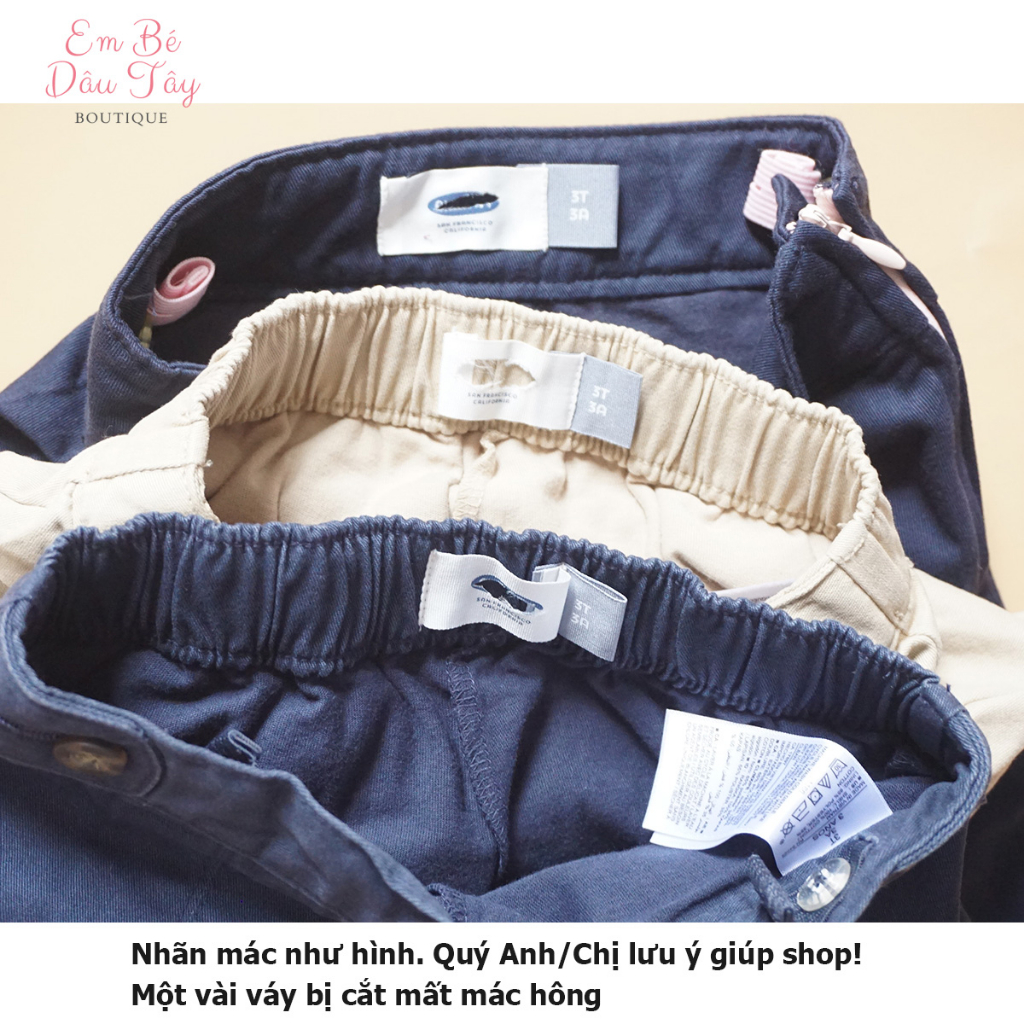 Chân váy đồng phục bé gái 13-15kg VNXK màu be, xanh | Chân váy kaki bé gái mẫu giáo 2-5 tuổi ON xuất khẩu dư xịn