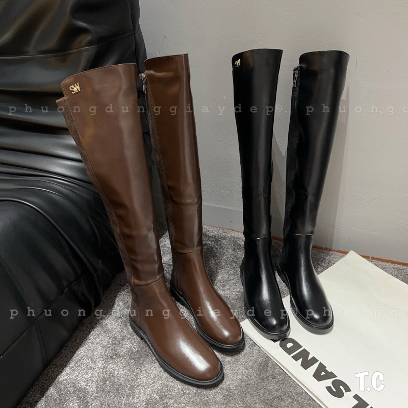 Bốt đùi da nhung qiuqiu hàng qccc