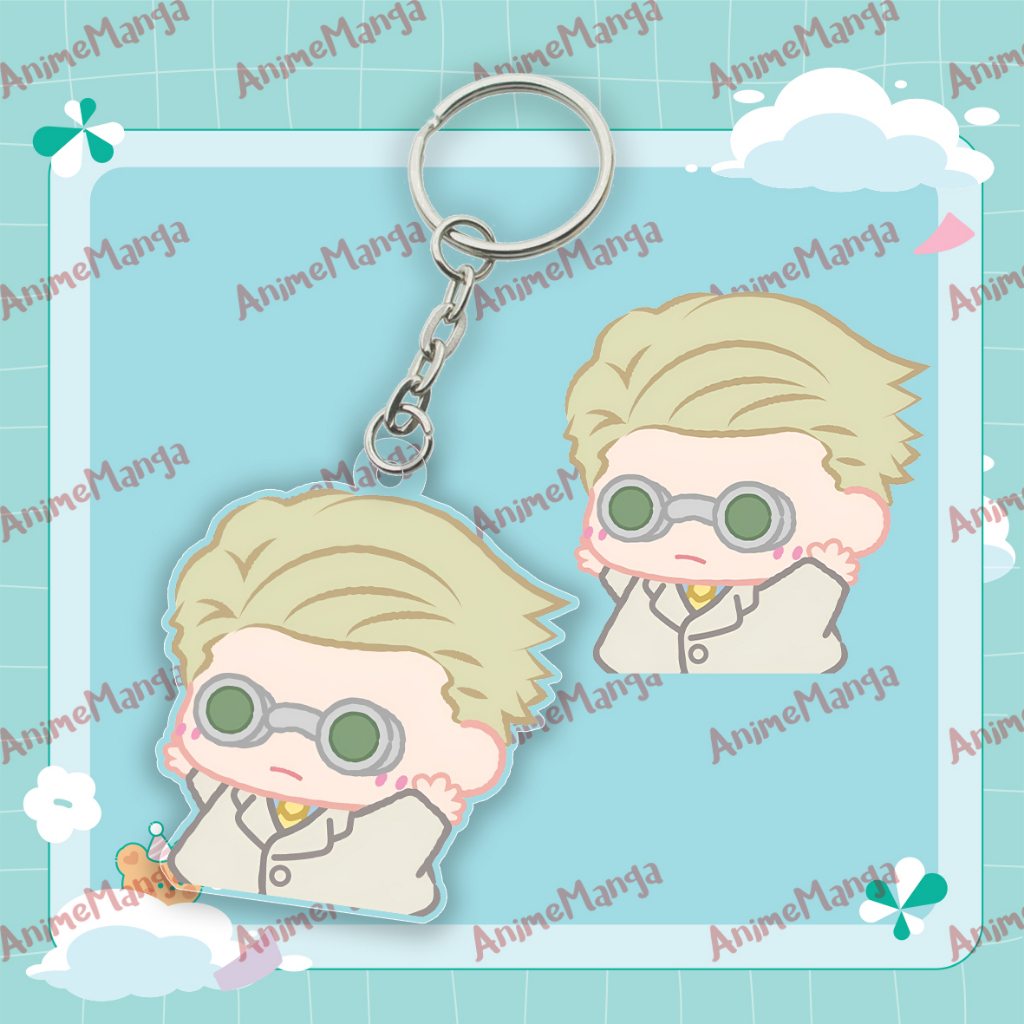 Móc Khoá Jujutsu Kaisen Ver Tập Thể Dục Anime Mô Hình Chú Thuật Hồi Chiến Chibi Mica Trưng Bày