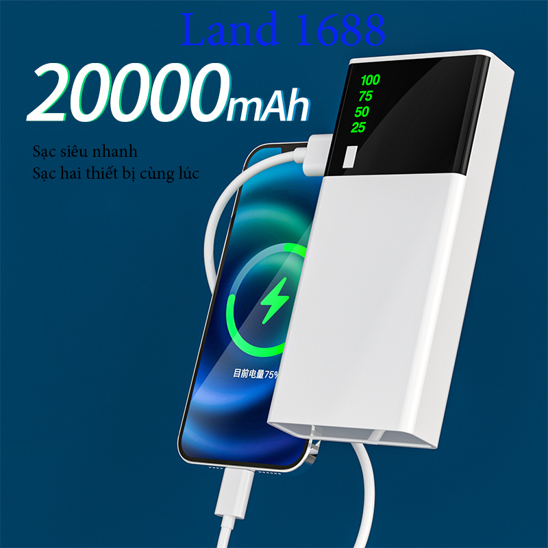 [sdp] Pin Sạc Dự Phòng Với Thiết Kế Màn Hình Gương Cao Cấp Sang Trọng-landshopv6ds | BigBuy360 - bigbuy360.vn