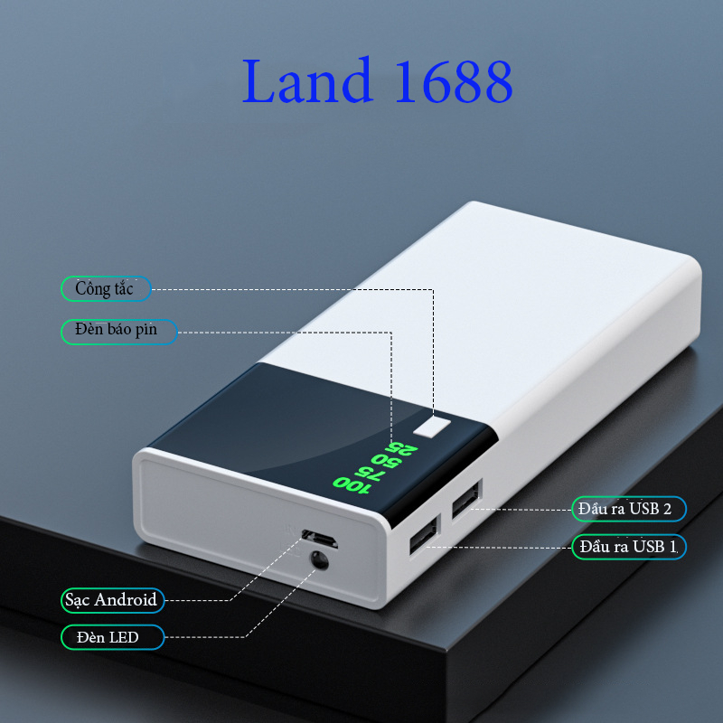 [sdp] Pin Sạc Dự Phòng Với Thiết Kế Màn Hình Gương Cao Cấp Sang Trọng-landshopv6ds | BigBuy360 - bigbuy360.vn