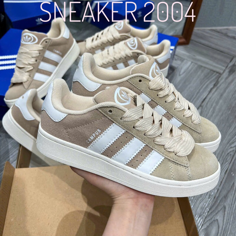 Giày Thể Thao Adidas Campus 'Black White Gum' HQ8708 Campus Đen Sọc Trắng Đế Vàng