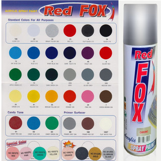 Sơn red fox - spray paint acrylic 400ml - sơn ô tô xe máy đủ màu dung tích 400ml