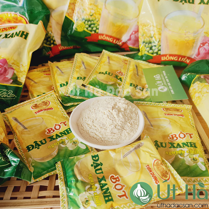 Bột Đậu Xanh Tiên Dung Gói Nhỏ 40gr  - Út Hà Đặc Sản