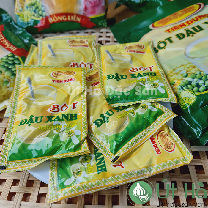 Bột Đậu Xanh Tiên Dung Gói Nhỏ 40gr  - Út Hà Đặc Sản