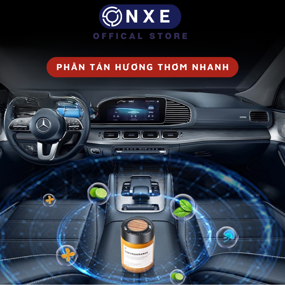 Sáp thơm ô tô hương tự nhiên onxe 160g dạng sáp thơm khử mùi giảm say thiết kế sang trọng hương nước hoa ô tô cao cấp