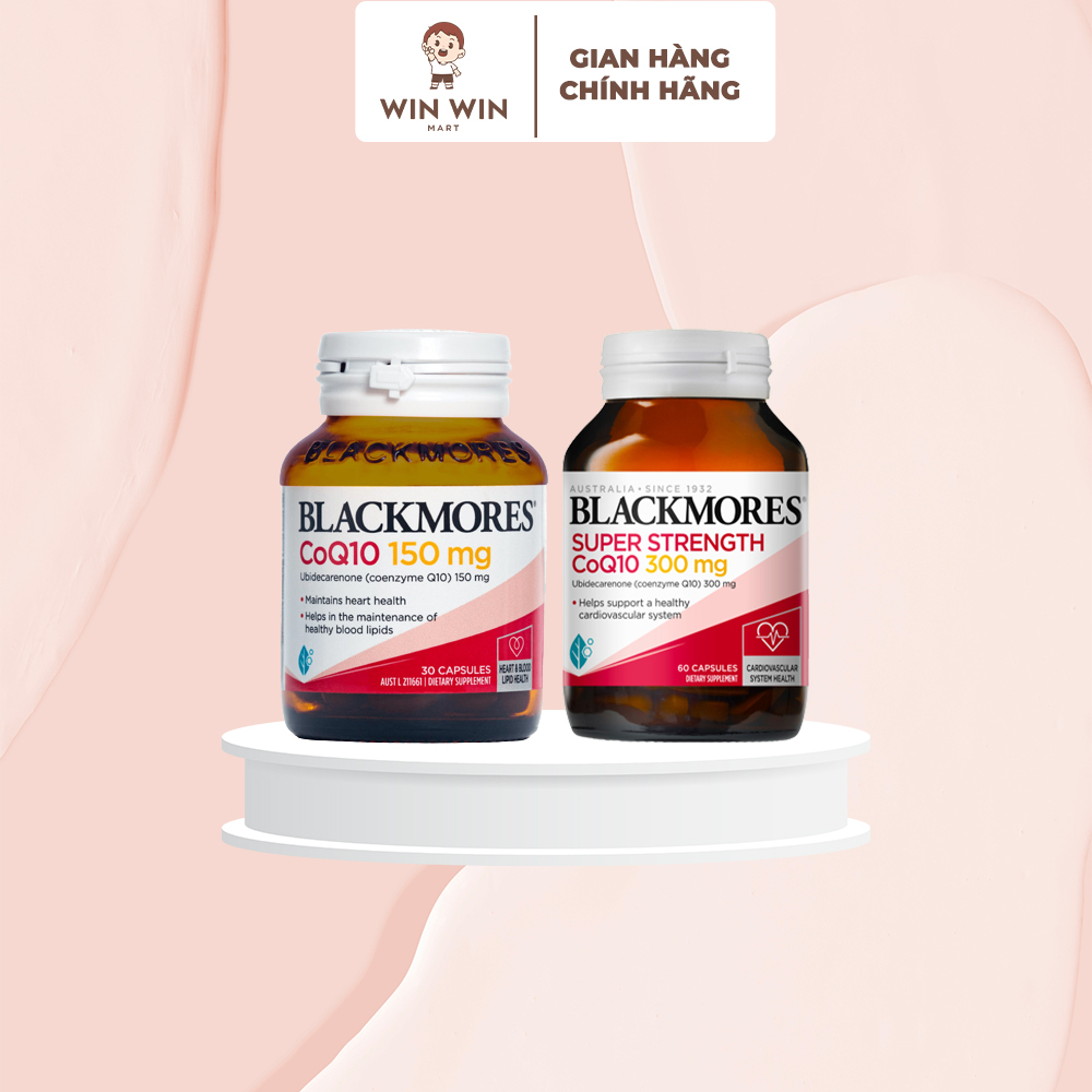 CO Q10 Blackmores Úc - Viên Uống Bổ Tim Mạch Blackmores CoQ10 150mg & 300mg (30 Viên)