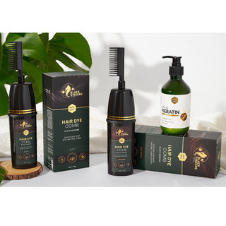 Combo Dầu Gội Phủ Bạc Hắc Nhân Sâm và Dầu Xả Keratin - Dầu Dừa Hương Nhu Mộc Nhu
