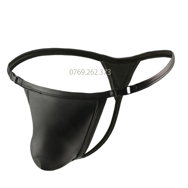 Quần sịp nam SX.19 chất liệu da pu thiêt kế khóa 2 bên hông , lọt qua cái khe cho anh em- giao hàng không tên