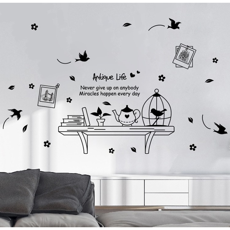 Decal dán tường [Hàng đẹp] trang trí nhà