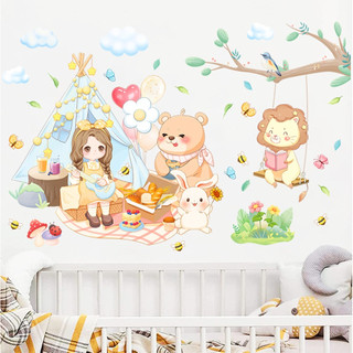 Decal dán tường Bữa tiệc ngoài trời