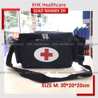 Túi cứu thương Màu đen Size M (size 30 x 20 x 20cm) theo tiêu chuẩn Bộ Y Tế