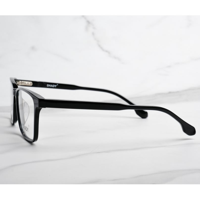 Gọng Kính Cận Nhựa Acetate Shady Unisex G1769 (Đen)