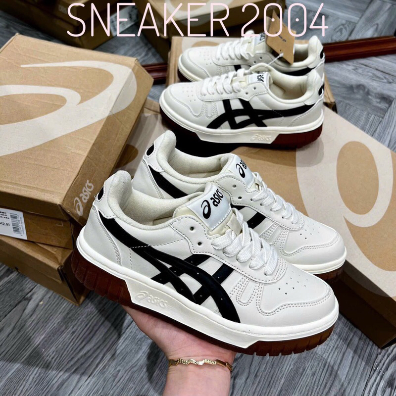 Giày thể thao Assics Court Trail Nâu Cao Cấp full sz bill box