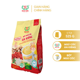 Combo 5 Bột Ngũ Cốc Ăn Kiêng VIỆT ĐÀI Không Đường Cung Cấp Đầy Đủ Dinh Dưỡng Cho Người Giảm Cân Túi 525g