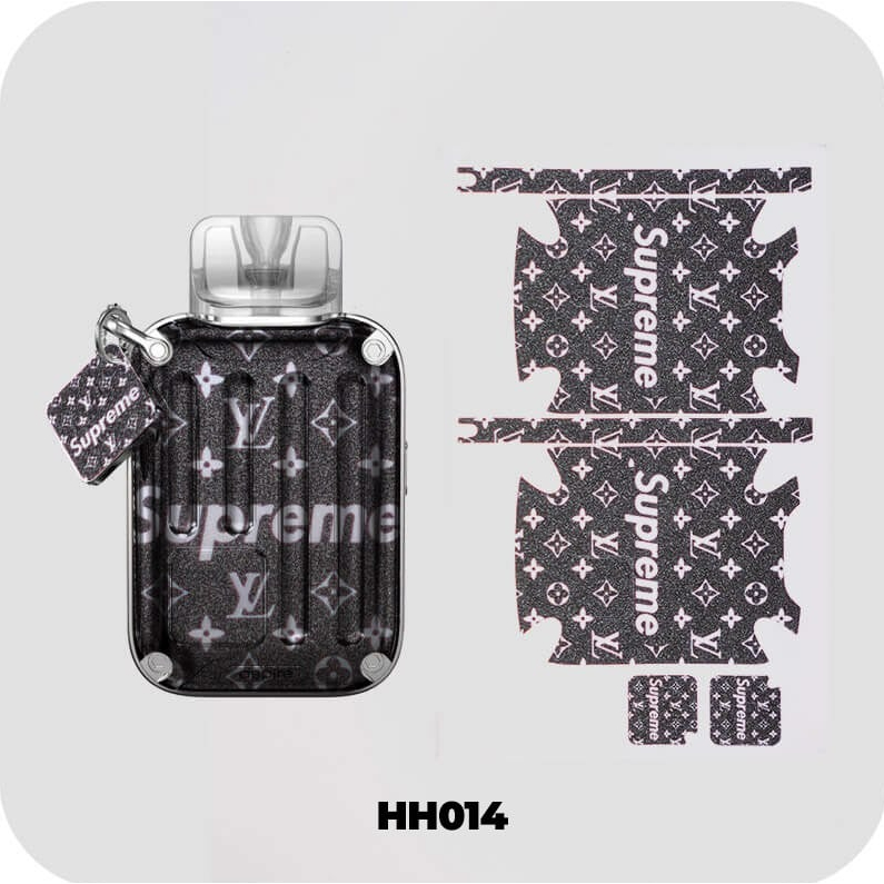 Skin miếng dán máy Rill X Súp đen sang chảnh phủ kim tuyến