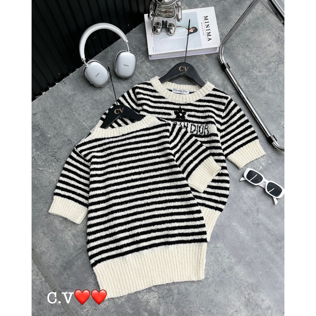 Áo len cộc tay CD hàng QCL1