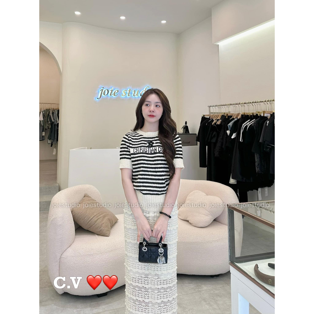 Áo len cộc tay CD hàng QCL1