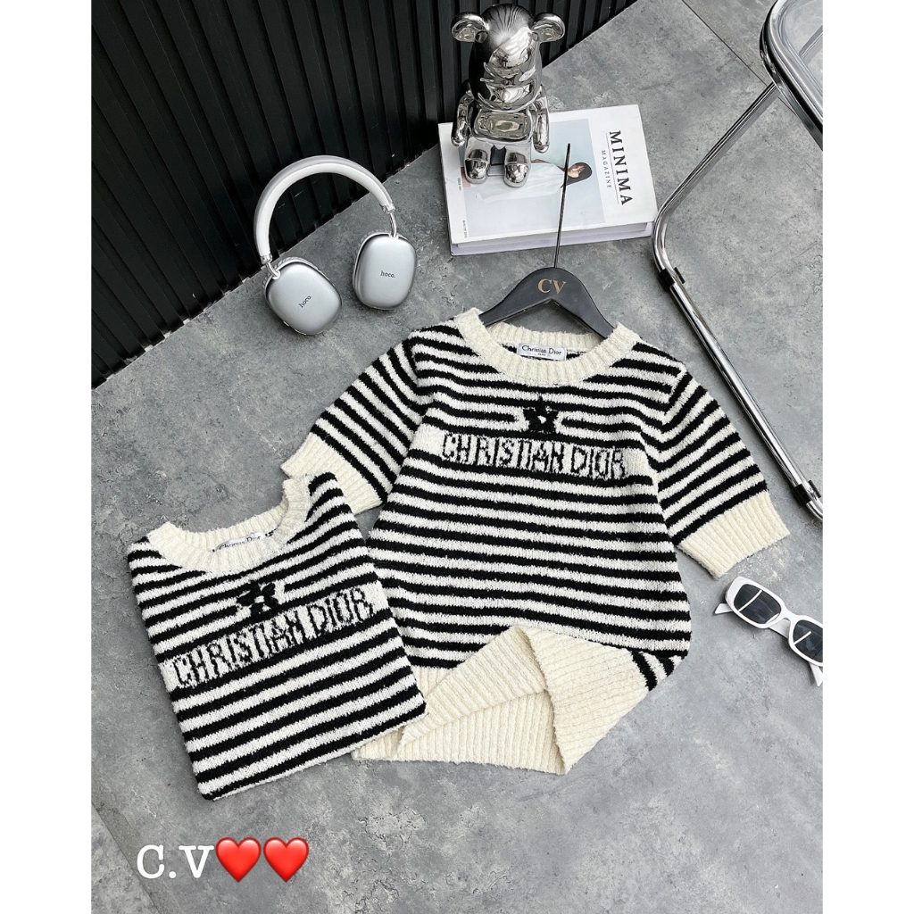 Áo len cộc tay CD hàng QCL1