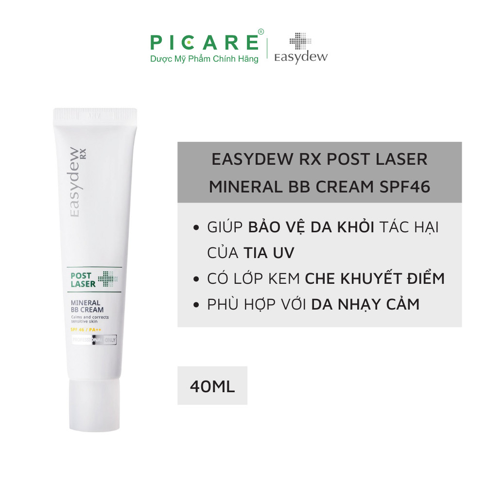 Kem chống nắng trang điểm Easydew Rx Post Laser Mireral BB Cream SPF46 40ml