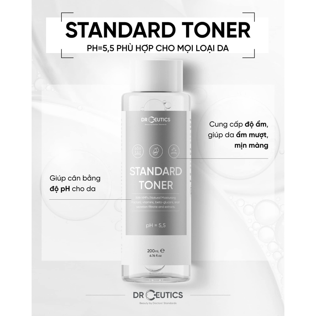 DRCEUTICS Basic Toner Và Standard Toner Cấp Ẩm Cho Da