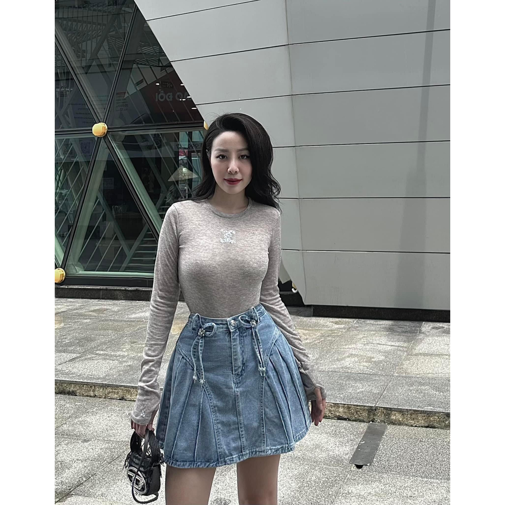 Áo thun dài tay dáng ôm hàng QCL1