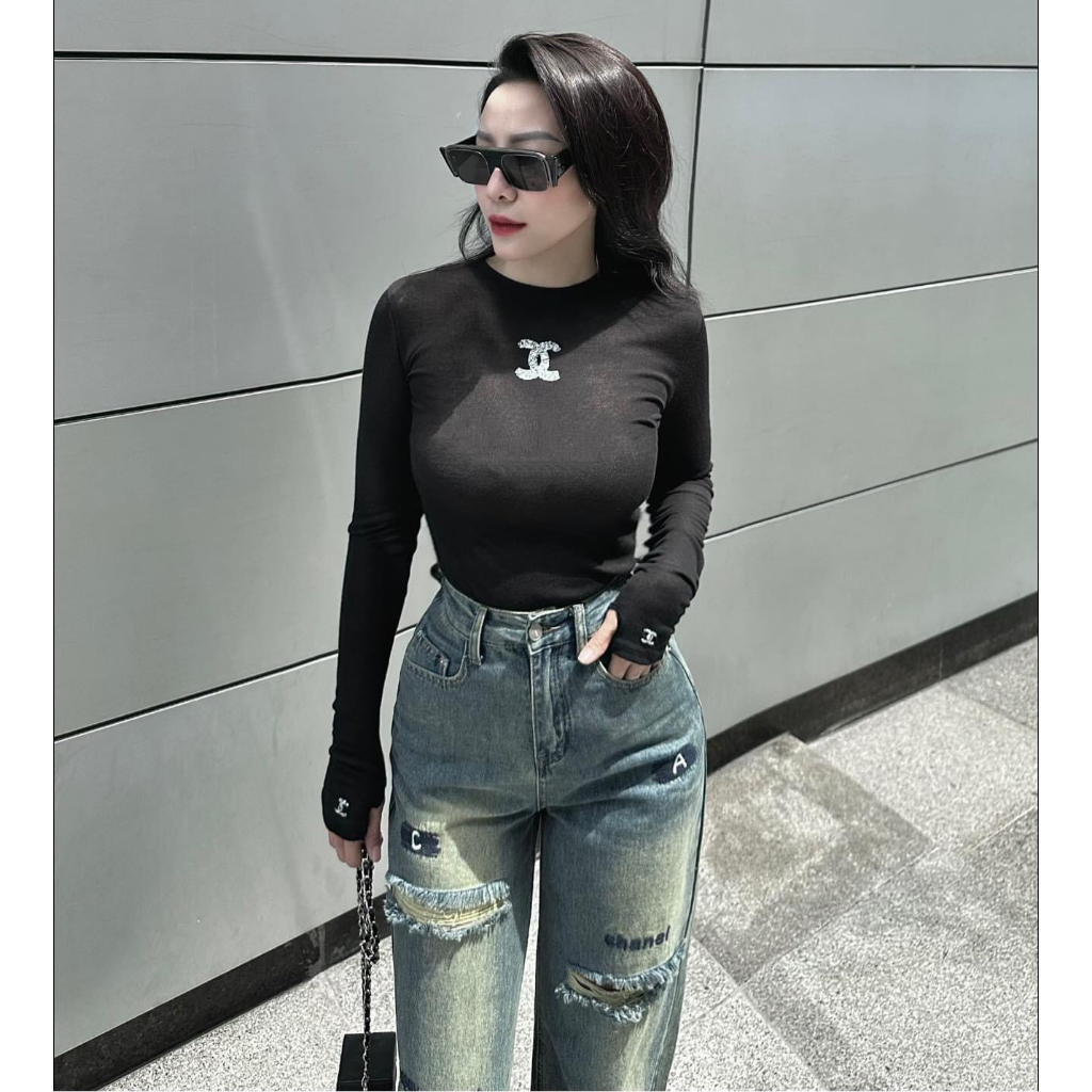 Áo thun dài tay dáng ôm hàng QCL1