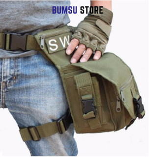 Túi đeo hông Túi đeo đùi, Túi đeo bụng SWAT nam, vải oxford siêu bề chống thấm nước