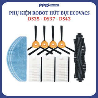 Phụ kiện robot hút bụi Ecovacs Deebot DS35, DS37, DS43 -Khăn lau, Chổi chính, Chổi Cạnh, Lọc Bụi