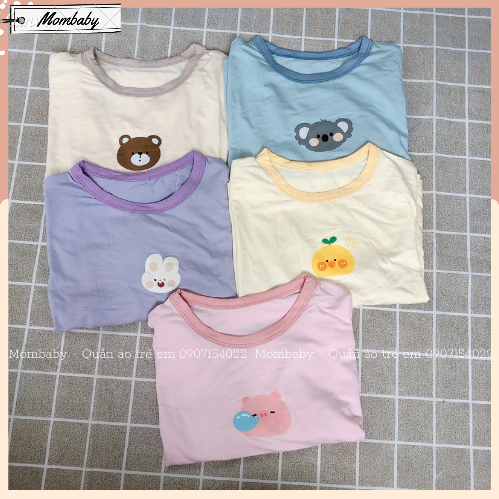 Hè 2023 Bộ Dài Tay Thun Lạnh Co Dãn Thoải Mái Cho Bé Trai và Bé Gái