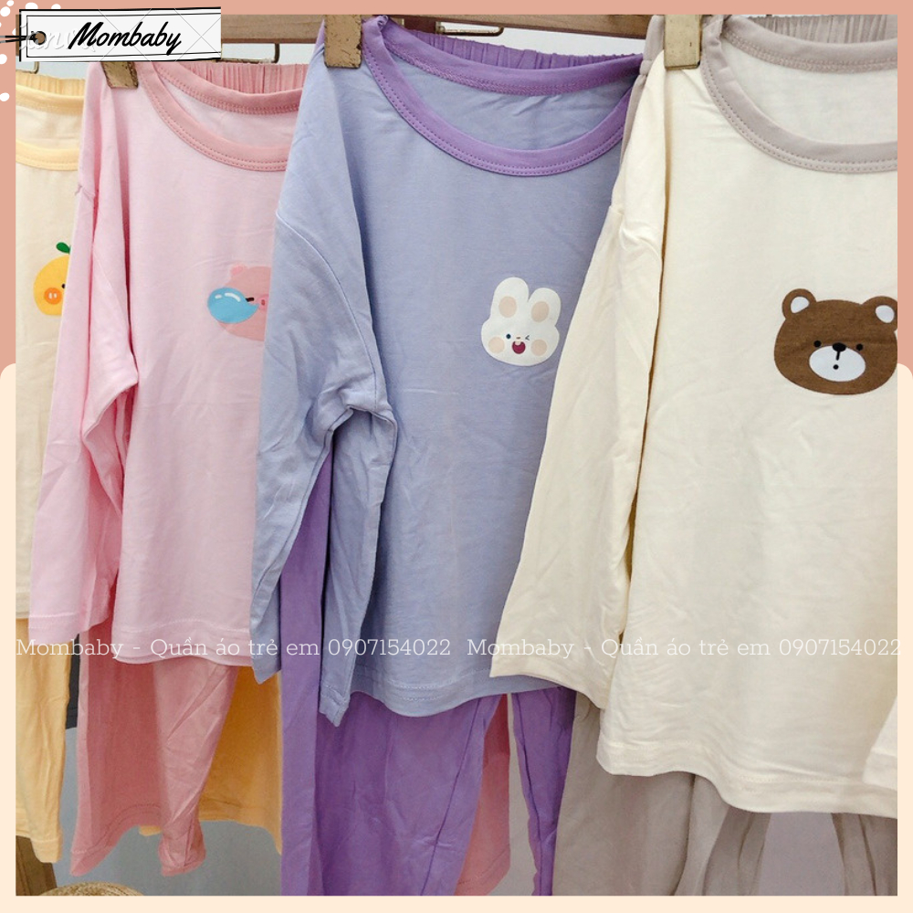 Hè 2023 Bộ Dài Tay Thun Lạnh Co Dãn Thoải Mái Cho Bé Trai và Bé Gái