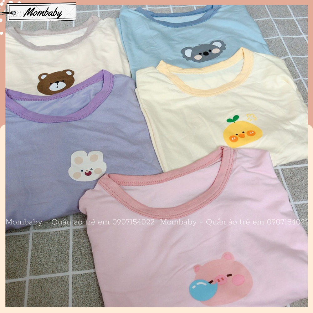 Hè 2023 Bộ Dài Tay Thun Lạnh Co Dãn Thoải Mái Cho Bé Trai và Bé Gái